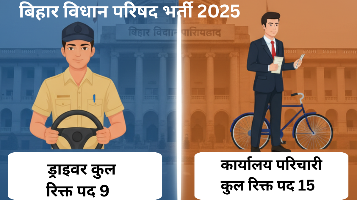 बिहार विधान परिषद भर्ती 2025