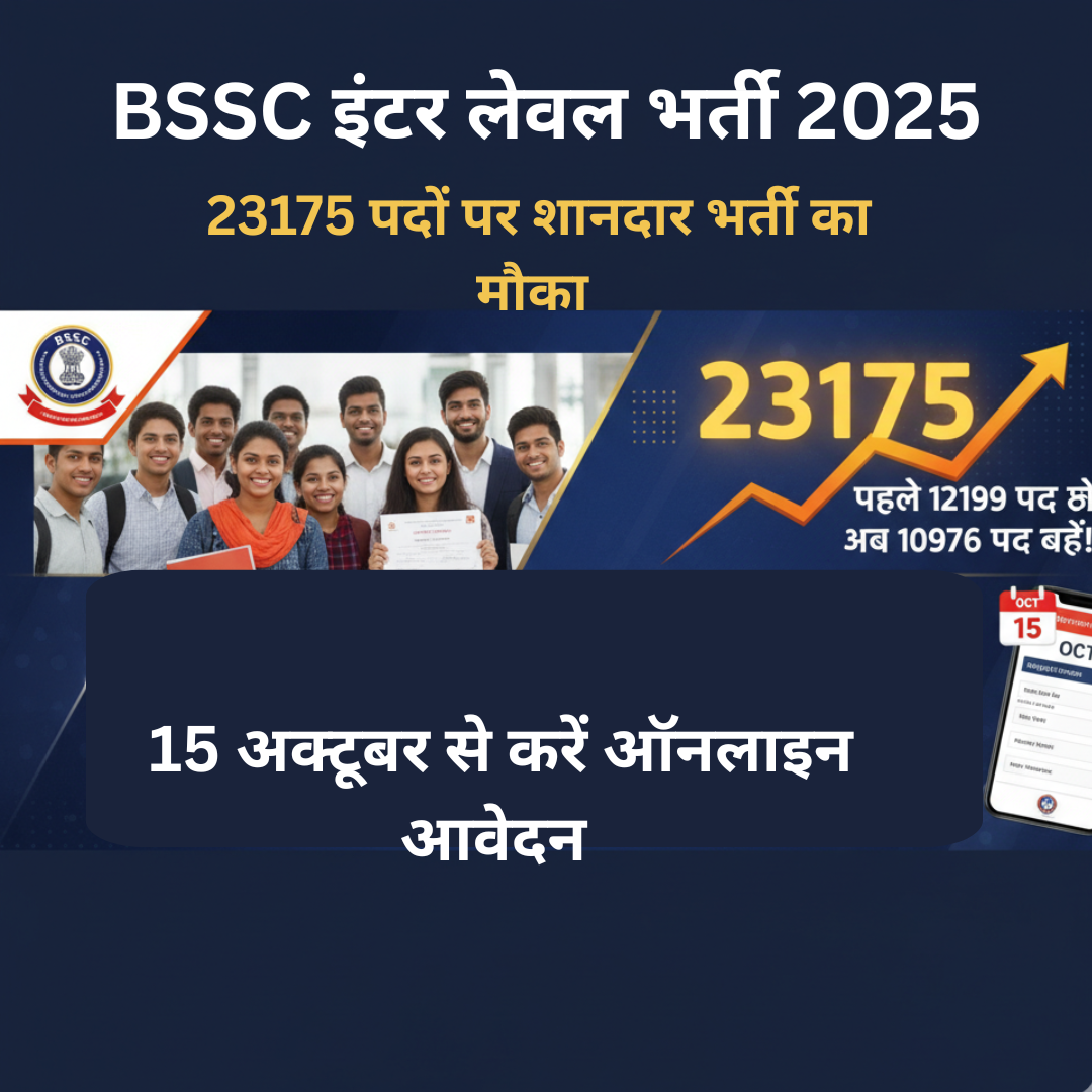 BSSC इंटर लेवल भर्ती 2025