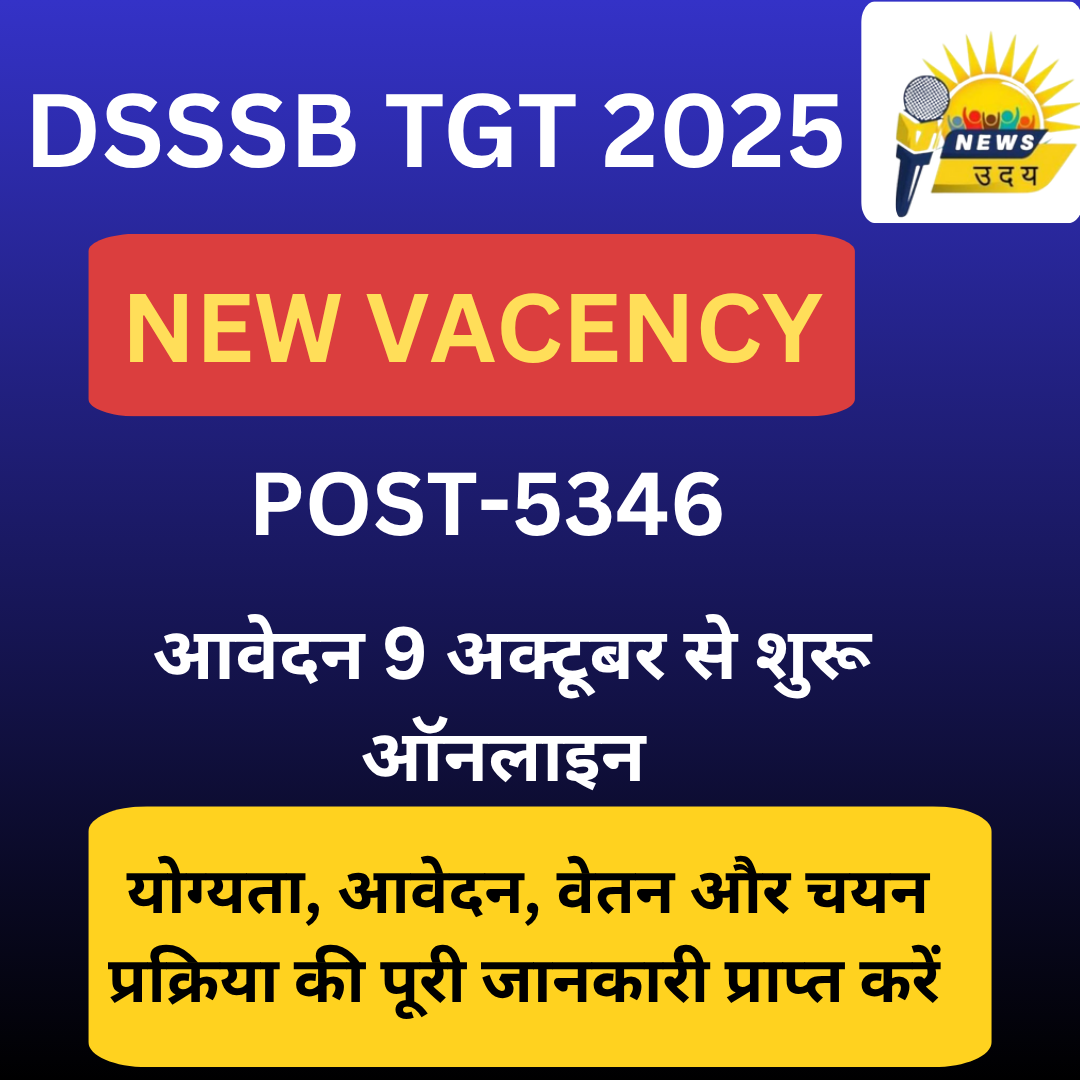 DSSSB TGT Vacency 2025