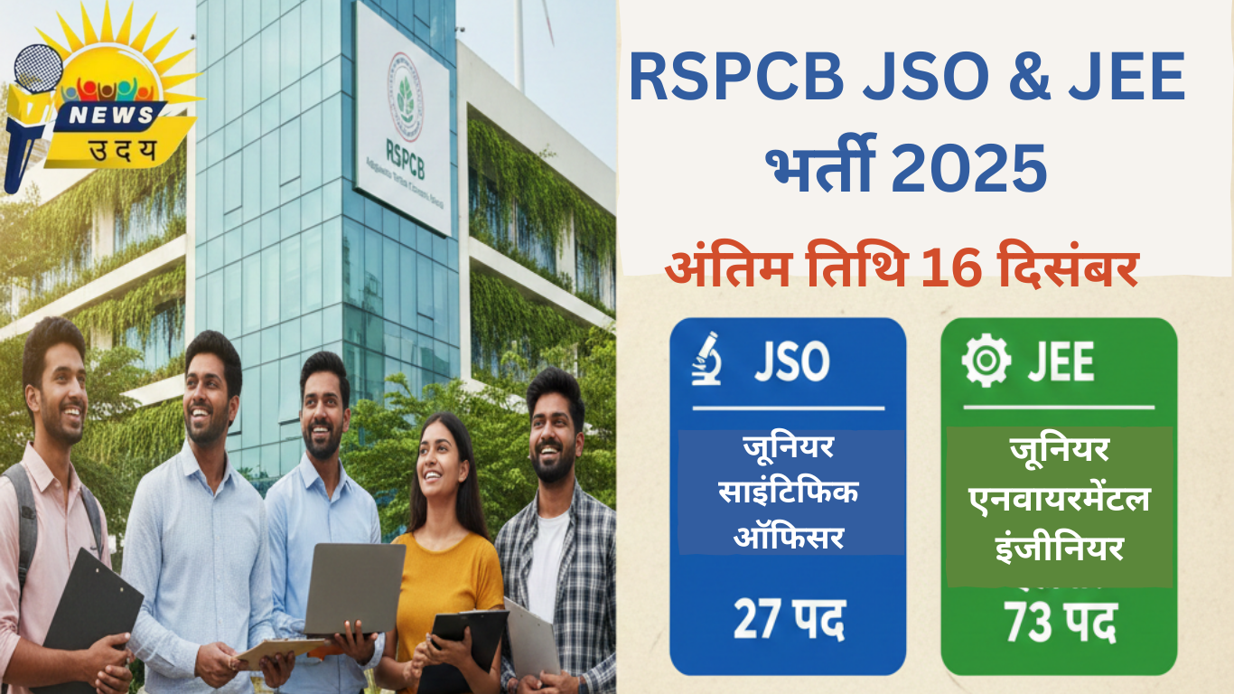RSPCB JSO भर्ती 2025: पर्यावरण संरक्षण में करियर का शानदार मौका