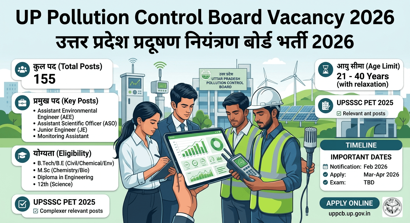 UP Pollution Control Board Vacancy 2026