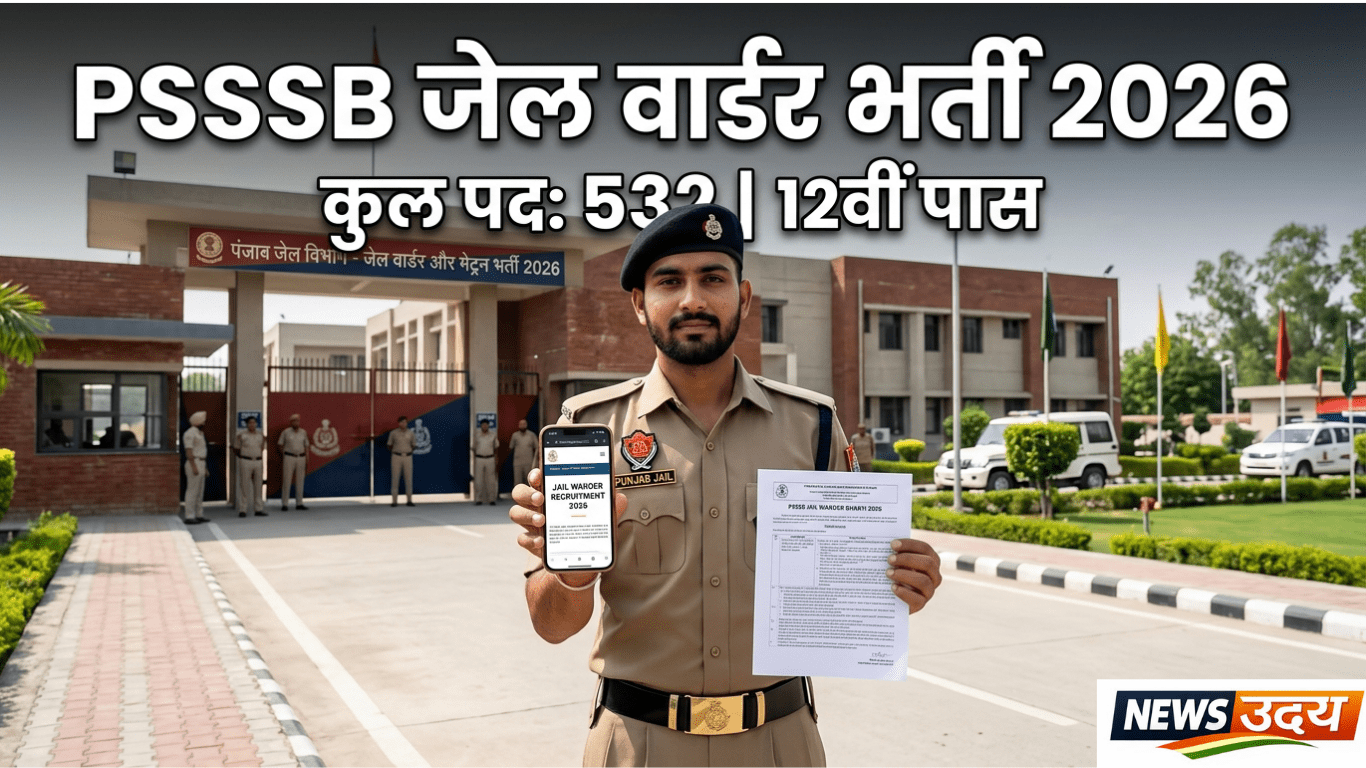 PSSSB Jail Warder Recruitment 2026