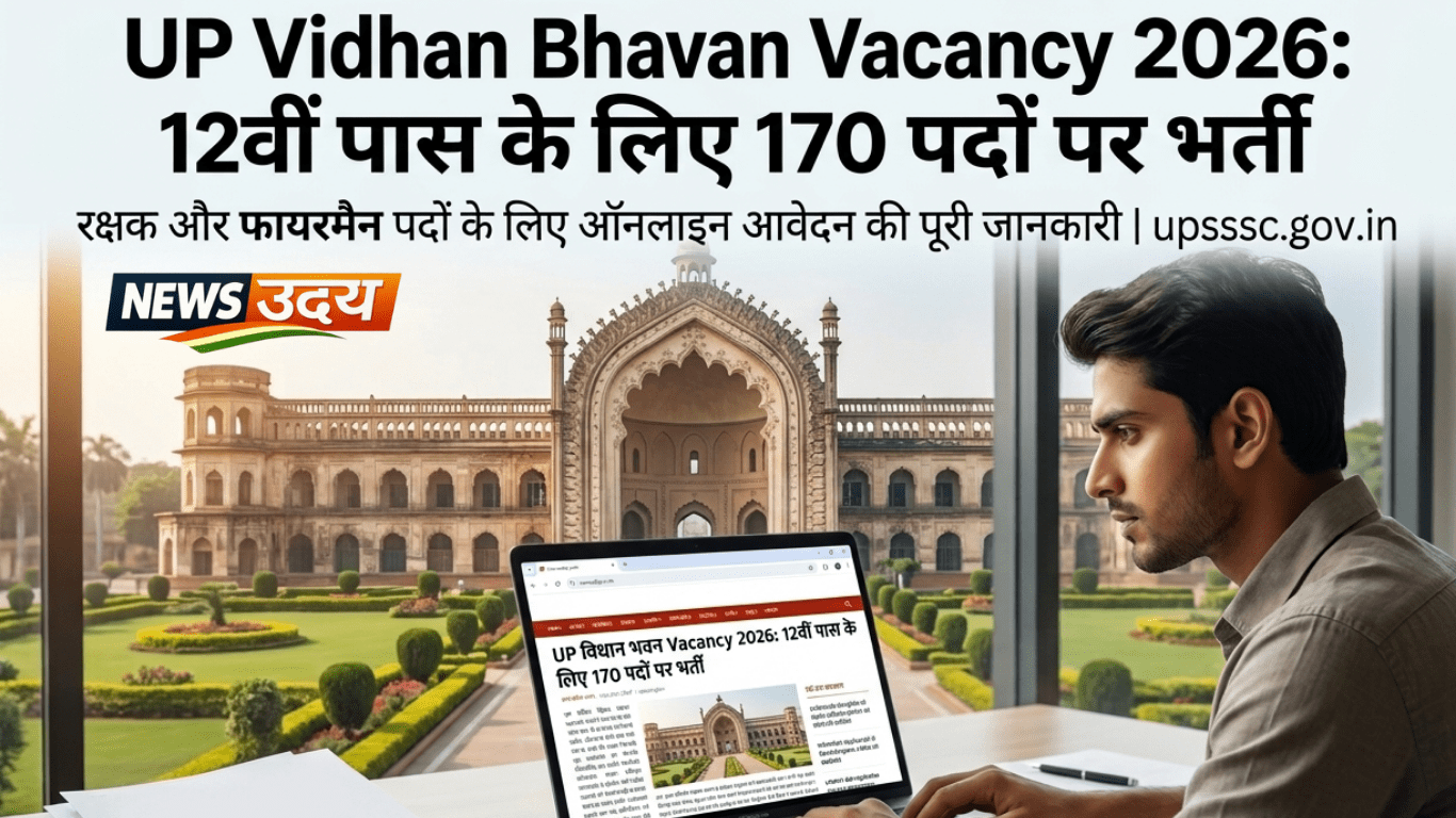UP Vidhan Bhavan Vacancy 2026