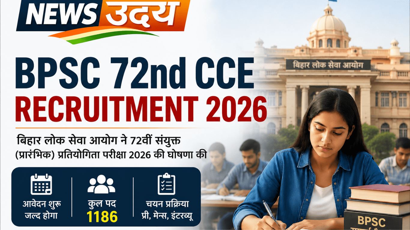 BPSC 72nd CCE Recruitment 2026
