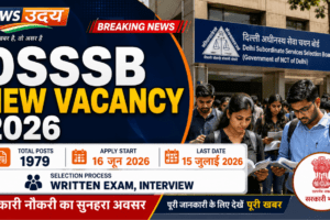 DSSSB New Vacancy 2026
