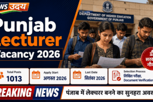 Punjab Lecturer Vacancy 2026