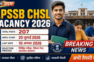 APSSB CHSL Vacancy 2026