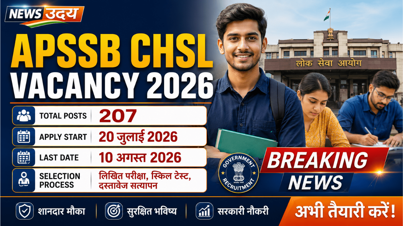 APSSB CHSL Vacancy 2026